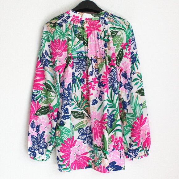 Lilly Pulitzer Elsa Silk Top $188, Endless Summers, NEW! - Picture 7 of 9